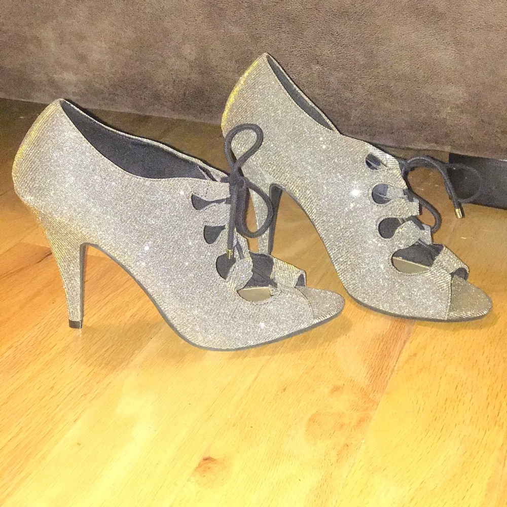 Silver Sparkly heels
